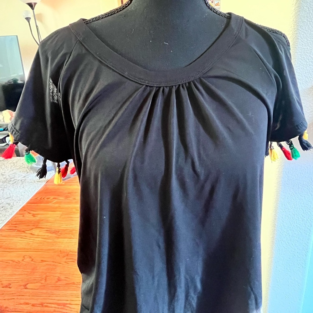 Black tank top